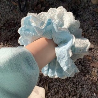 [Handmade] Scrunchies cột tóc buộc tóc họa tiết hoa anh đào nhí dễ thương nhiều màu
