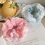 Scrunchies cột tóc buộc tóc họa tiết hoa anh đào nhí dễ thương nhiều màu
