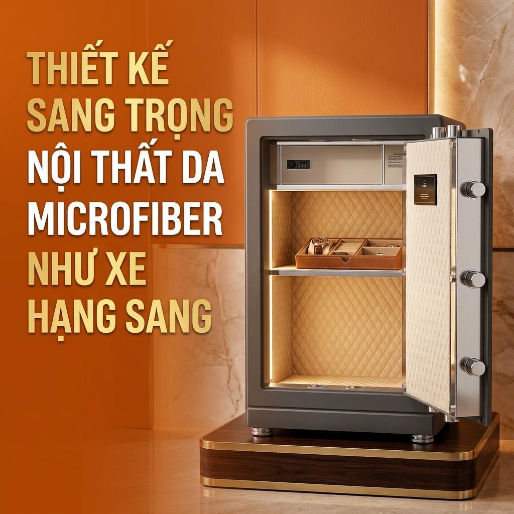 Khóa Bền Nhất – Thép Chắc Nhất: Két Xiaomi CRMCR 61LB Dẫn Đầu Phân Khúc Két Sắt Cao Cấp Chống Cháy 70kg