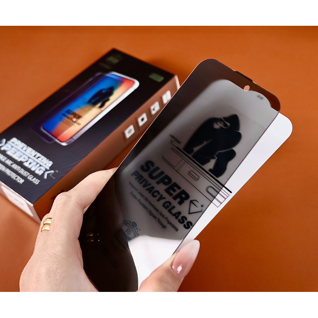 Cường lực chống nhìn trộm Full màn KhÔNG VIỀN KING GLASS IP16 16 pro , mã15 xs max 14 pro max 12 promax 7 8 Plus 11 13 x