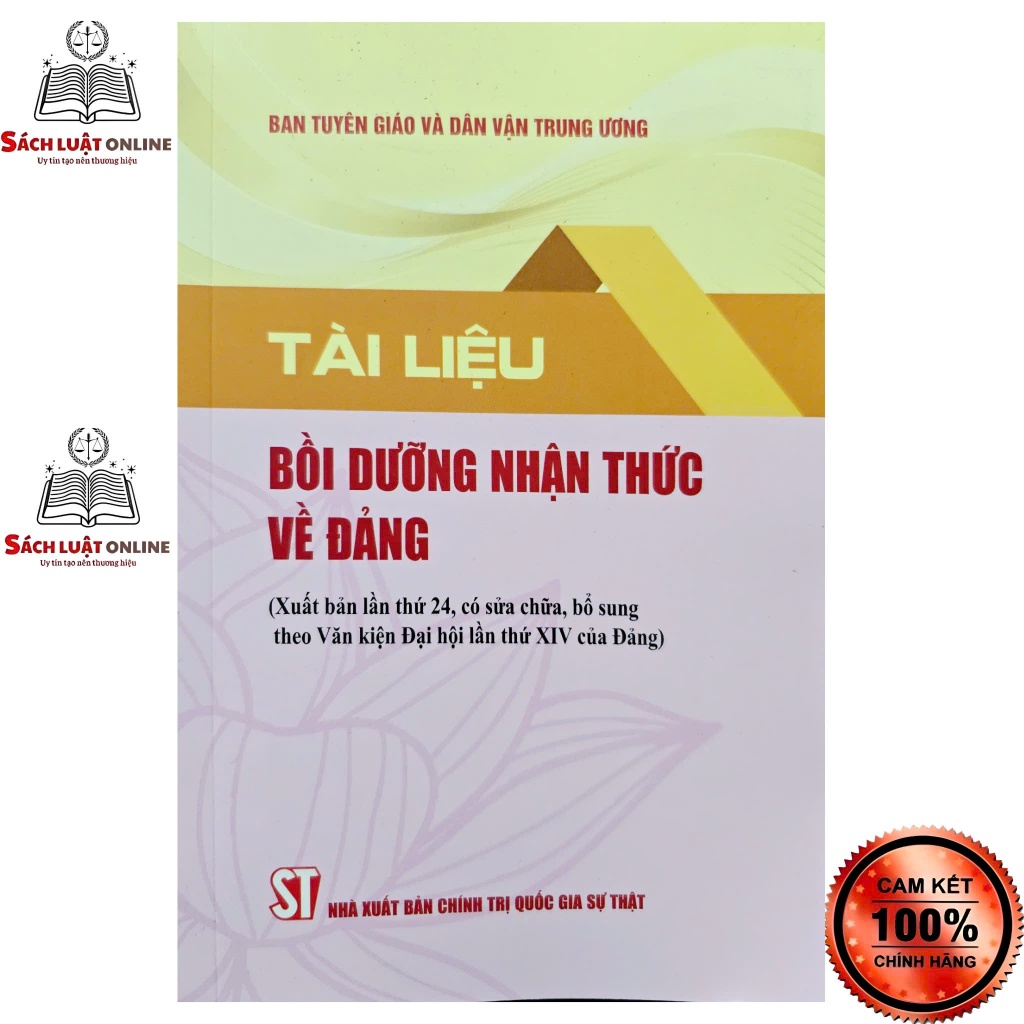 Sách - Tài liệu bồi dưỡng nhận thức về Đảng