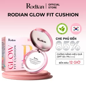 Phấn Nước Mỏng Nhẹ Kiềm Dầu Chống Nắng Rodian Glow Fit Cushion, Giữ Lớp Make Up Lâu Trôi 12 Giờ