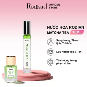 Nước Hoa Nữ Rodian Matcha Tea 10ml Hương Gỗ Ấm, Cacao Ngọt Dịu Thanh Lịch, Lưu Hương Đến 6h