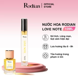 Nước Hoa Nữ Rodian Love Note 10ml, Lưu Hương Đến 8h - Hương Nữ Tính, Lãng Mạn Và Gợi Cảm