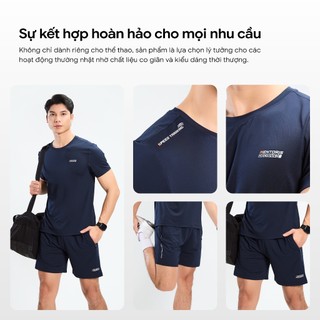 [MUA 1 TẶNG 1] Bộ Thể Thao Nam MENTORIS Vải Thun Lạnh Cao Cấp, Form Regular Fit,Co Giãn Thoáng Mát MBT01