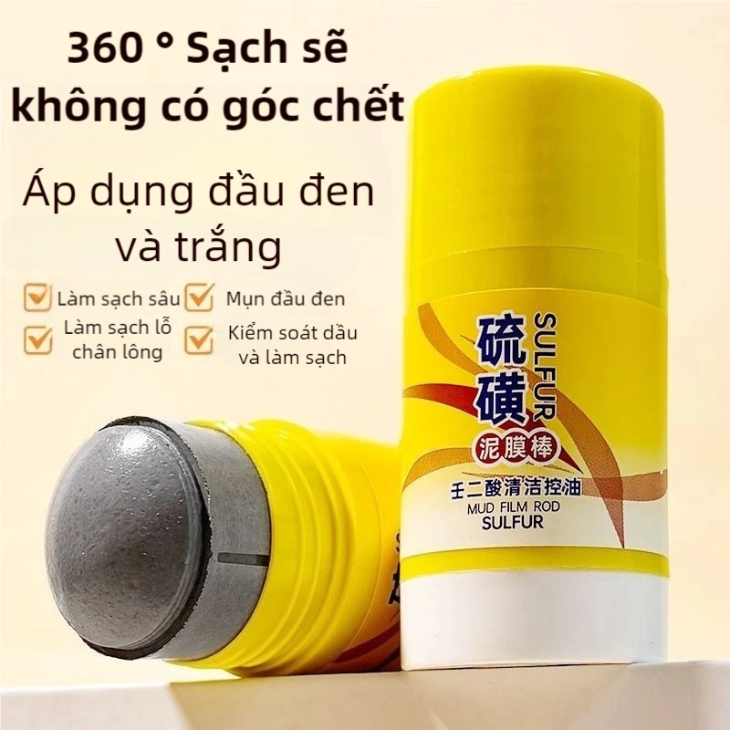 Thanh Lăn Mặt Nạ Đất Sét Cấp Ẩm Ngừa Mụn Tẩy Tế Bào Chết Cho Da, Mặt Nạ Sáng Da Loại Bỏ Bã Nhờn 60g