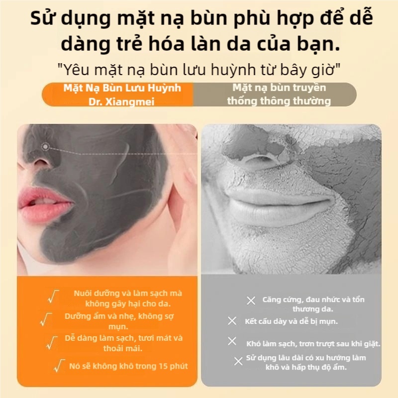 Thanh Lăn Mặt Nạ Đất Sét Cấp Ẩm Ngừa Mụn Tẩy Tế Bào Chết Cho Da, Mặt Nạ Sáng Da Loại Bỏ Bã Nhờn 60g