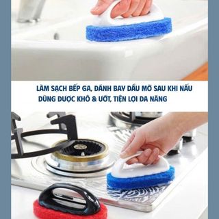 Bàn Chải Cọ Rửa Bọt Biển Có Tay Cầm – Cọ Nồi, Chà Bếp, Vệ Sinh Nhà Tắm Đa Năng Tiện Lợi,Vệ Sinh Nhà Cửa Hiệu Quả