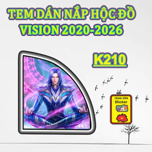 Tem Dán Nắp Hộc Đồ VISION Đủ Đời Từ 2020 Đến 2026 CNC Cắt Sẵn Mua Về Chỉ Việc Dán.