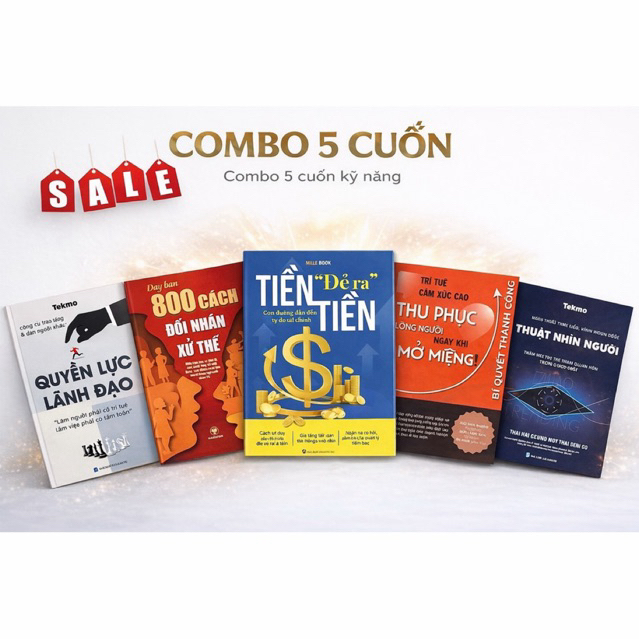 Sách - Dạy bạn 800 Cách + Quyền lực lãnh đạo + Thu phục lòng người