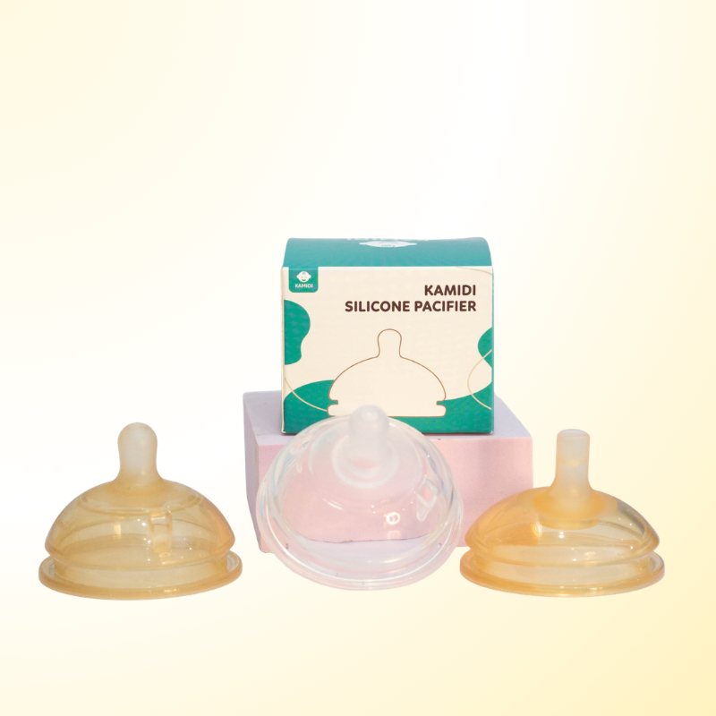 Núm ti silicone cao cấp Kamidi thay bình sữa cho bé 0-24 tháng– FamilyCare Store