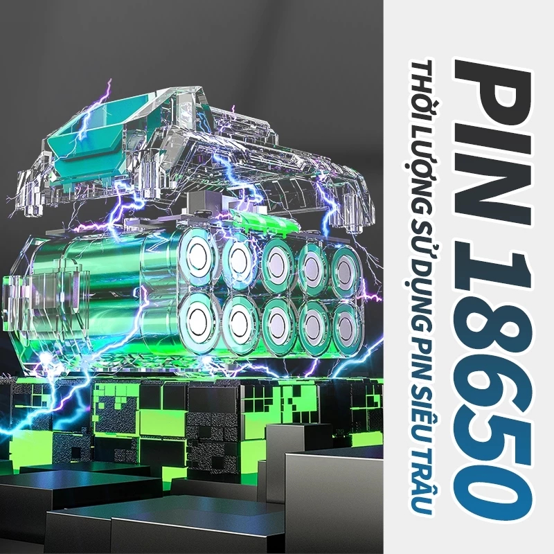 Máy thổi lá thổi bụi siêu khỏe, quạt thổi turbo đông cơ không chổi than chân pin phổ thông