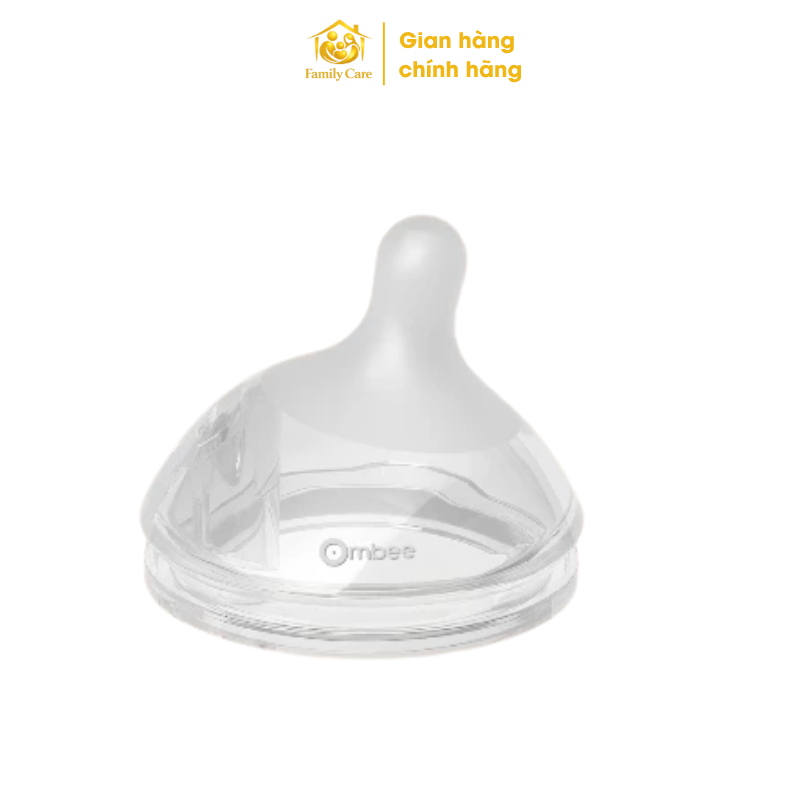 Núm bình sữa Ombee Silicone cao cấp an toàn cho bé ti bình - FamilyCare Store