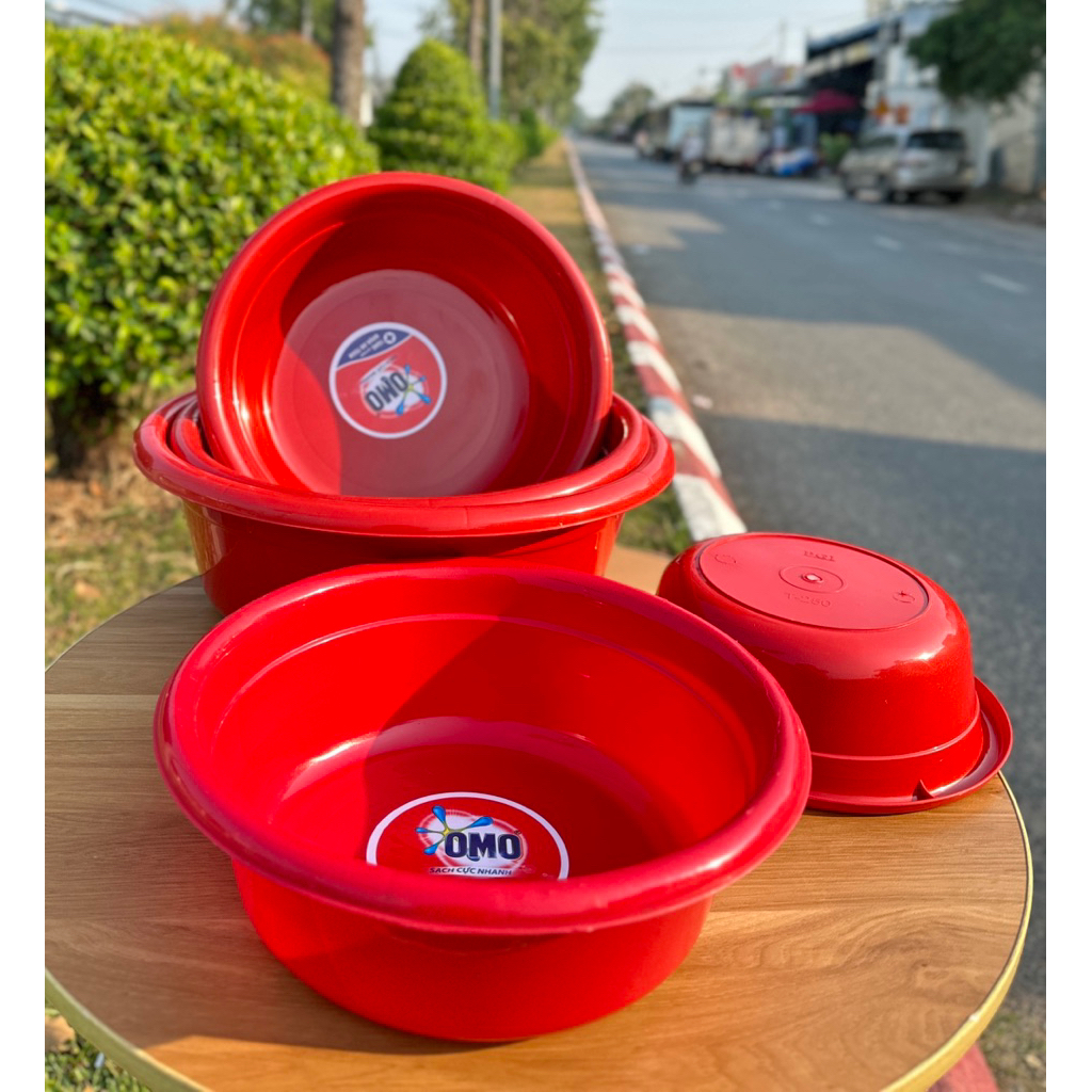 Combo 5 cái thau nhựa omo kích thước 25- 30-32-36-49cm quý khách vui lòng xem thông tin sản phẩm size số giúp shop