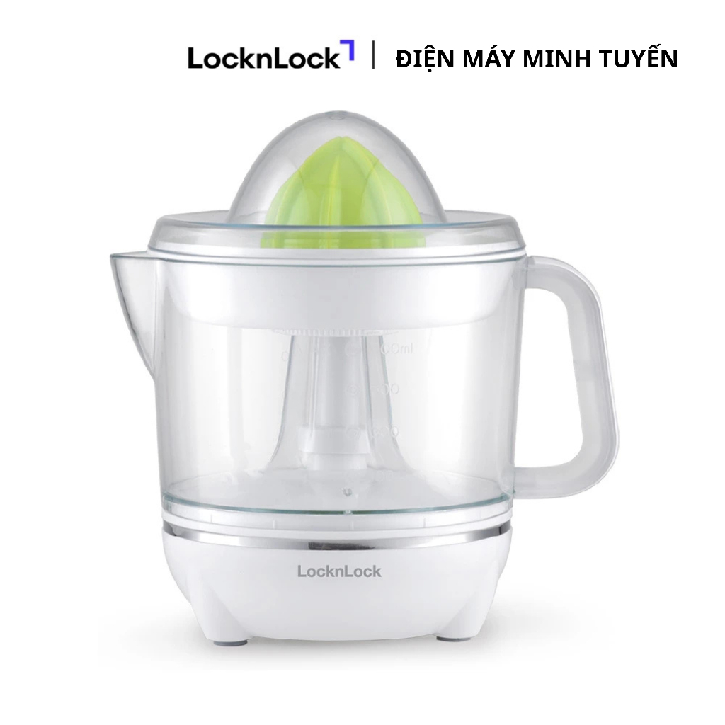 Máy Vắt Cam Lock&Lock Citrus Juicer 700ml Màu Trắng – Máy Vắt Cam Cầm Tay, Dung Tích Lớn, Dễ Sử Dụng