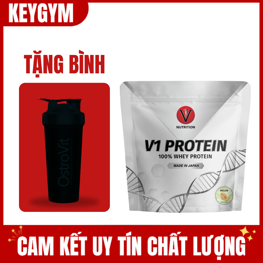 Sữa Bổ Sung Đạm V1 protein - 100% whey protein sản xuất tại Nhật Bản - KEYGYM