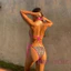 Bikini DTD 2 mảnh da beo (Leo Da beo phối dây đỏ | Size ở phần mô tả