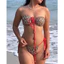 Bikini DTD 2 mảnh da beo (Leo Da beo phối dây đỏ | Size ở phần mô tả