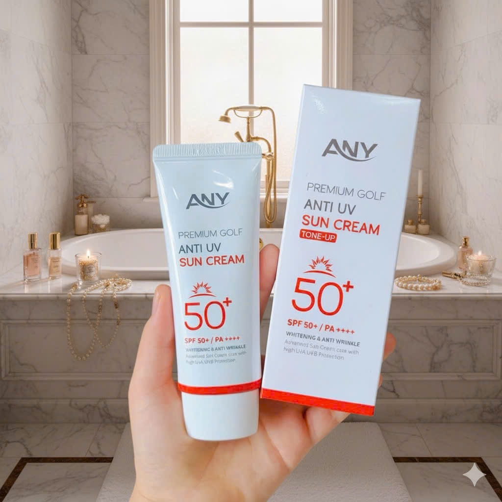 Combo 2 Kem Chống Nắng Any Hàn Quốc Chính Hãng - Nâng tông trắng hồng Any Premium Golf Anti UV SPF 50+ 60ml/1 hộp