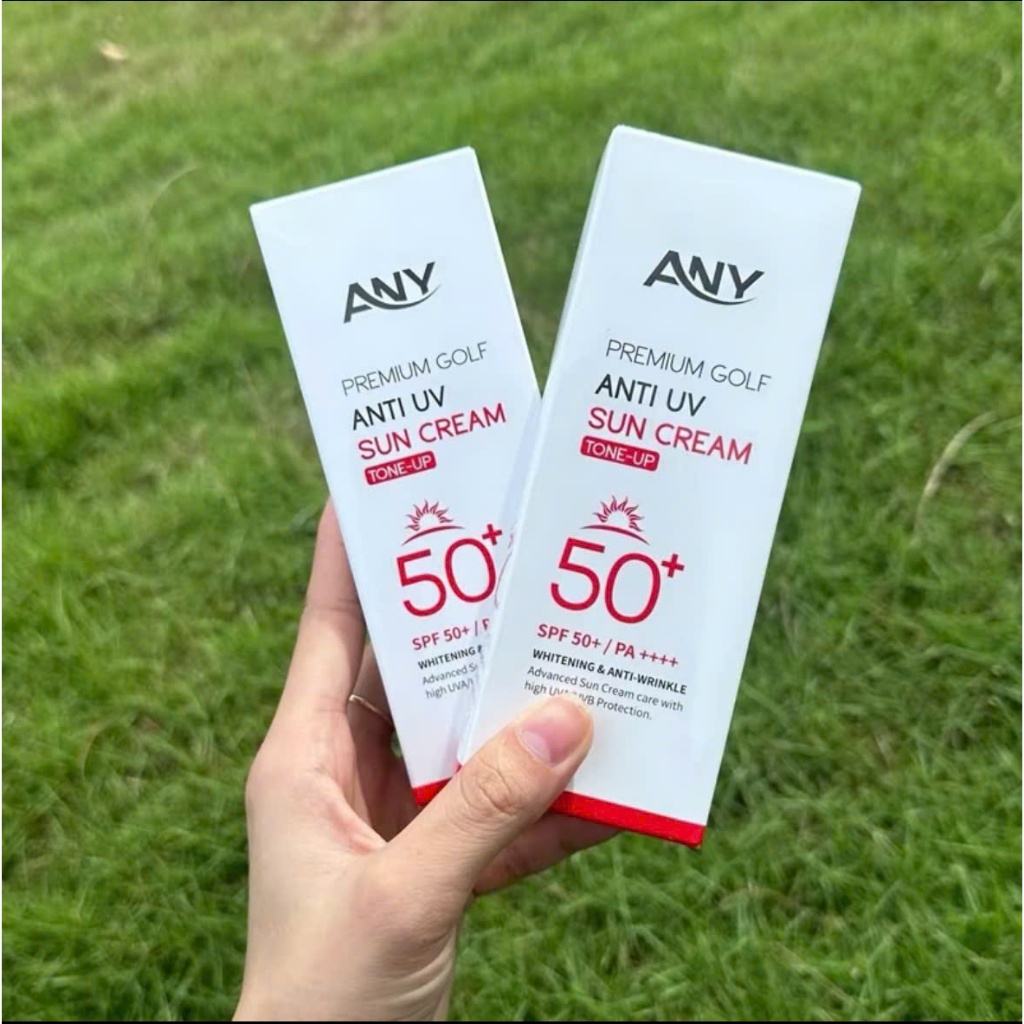 Kem Chống Nắng Any Hàn Quốc Chính Hãng - Nâng tông trắng hồng Any Premium Golf Anti UV SPF 50+ 60ml/1 hộp