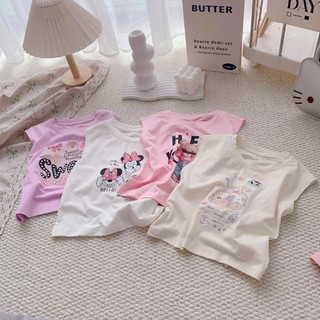 Quần áo trẻ em, Áo hè bé gái in hoạ tiết nhiều màu 9-25kg A582 Tiểu Yến KID