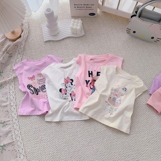 Quần áo trẻ em, Áo hè bé gái in hoạ tiết nhiều màu 9-25kg A582 Tiểu Yến KID