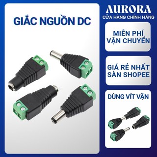 Jack Nguồn DC 5.5x2.1mm Vặn Vít Đực/Cái - Jack Chế Nguồn Camera, Đèn LED, Modem