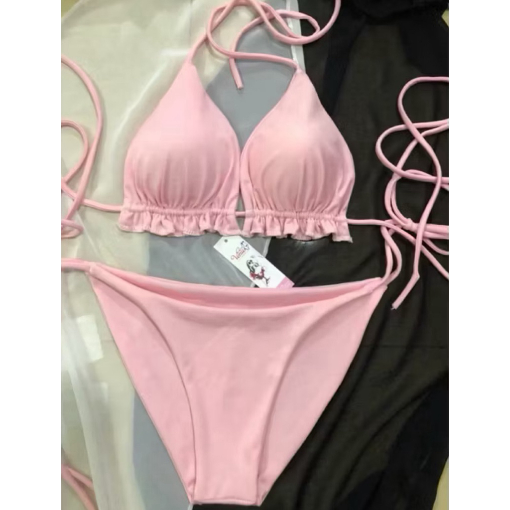 Bikini DTD -Áo Tắm 2 Mảnh Tam Giác Basic Bèo Dây Dài Tự Do Tự Tạo Kiểu (Bộ Sưu Tập Bikini Hot Trend)