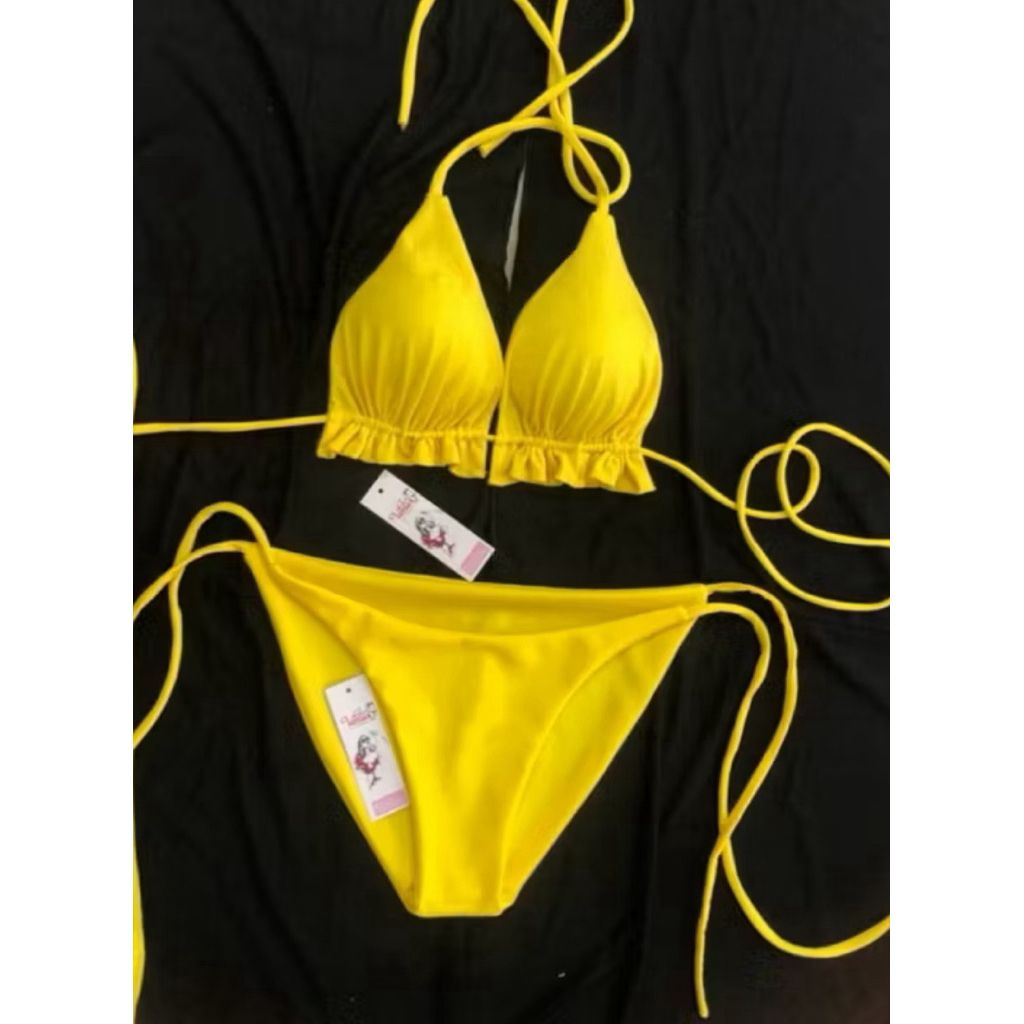 Bikini DTD -Áo Tắm 2 Mảnh Tam Giác Basic Bèo Dây Dài Tự Do Tự Tạo Kiểu (Bộ Sưu Tập Bikini Hot Trend)