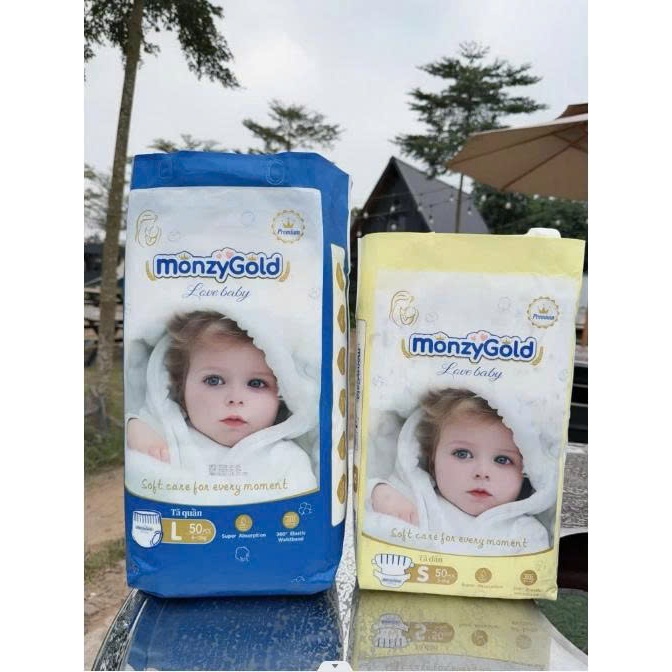 TÃ BỈM QUẦN MONZY CAO CẤP COMBO 2 BỊCH (100 miếng ) Đủ size cho bé (M--5XL)