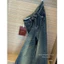 Quần jeans suông WGWE cạp gập