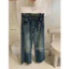 Quần jeans suông WGWE cạp gập