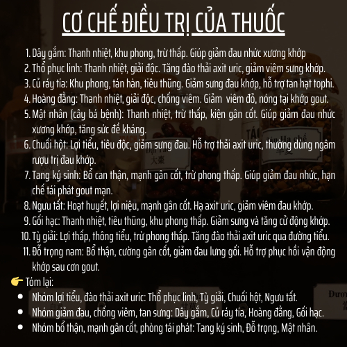 Viên Thống Phong (Gút) - Đông Cát Đường - Rối Loạn Chuyển Hóa Acid Uric, viêm sưng ổ khớp - 500v