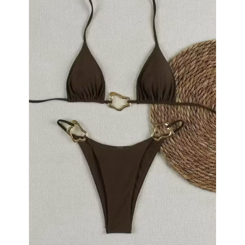 Bikini DTD áo tắm hai mảnh bassi thiết kế khoen ốc cao cấp full màu