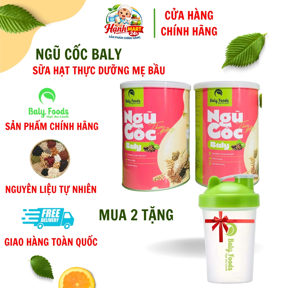 Sữa Hạt Ngũ Cốc Mẹ Bầu BalyFoods Bổ Sung Dưỡng Chất Cho Mẹ Bầu Giai Đoạn Thai Kỳ Lon 500g