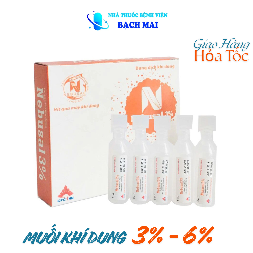 Ha tc) Nc mui kh dung Nebusal 3% - V sinh ng th mi, hng, long  m Hp 5 ng | Shopee Vit Nam