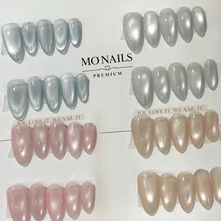 Nailbox Thiết Kế, Móng Úp, Móng Tay Giả Thạch Mắt Mèo Ánh Trăng Tiểu Thư Sang Chảnh Đơn Giản Đi Học Đi Chơi  P44