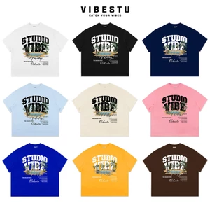 Áo Thun Local Brand VIBESTU " Đảo Cọ " Form Big Boxy Unisex 250Gsm Cotton