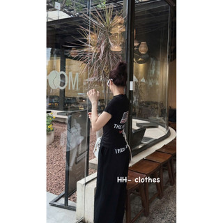 Set bộ dáng ôm chất thun co dãn the bad lá cờ