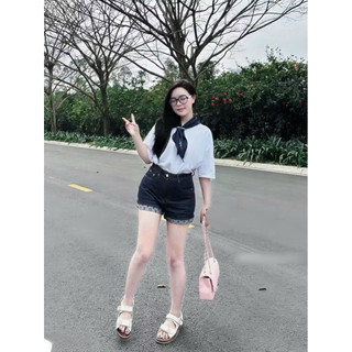 𝙆𝙞𝙣𝙜𝙨𝙝𝙤𝙥𝙗𝙚𝙖𝙪𝙩𝙮•Quần Short Jean Viền Xinh QC