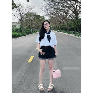 𝙆𝙞𝙣𝙜𝙨𝙝𝙤𝙥𝙗𝙚𝙖𝙪𝙩𝙮•Quần Short Jean Viền Xinh QC