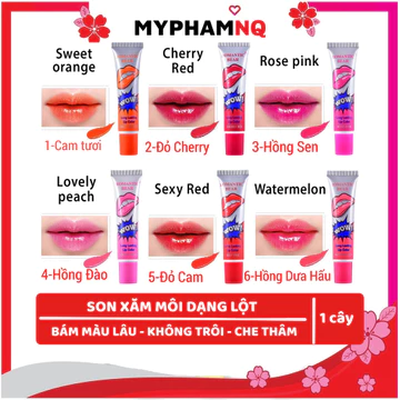 Son xăm môi dạng lột bền màu, lâu trôi - MyphamNQ