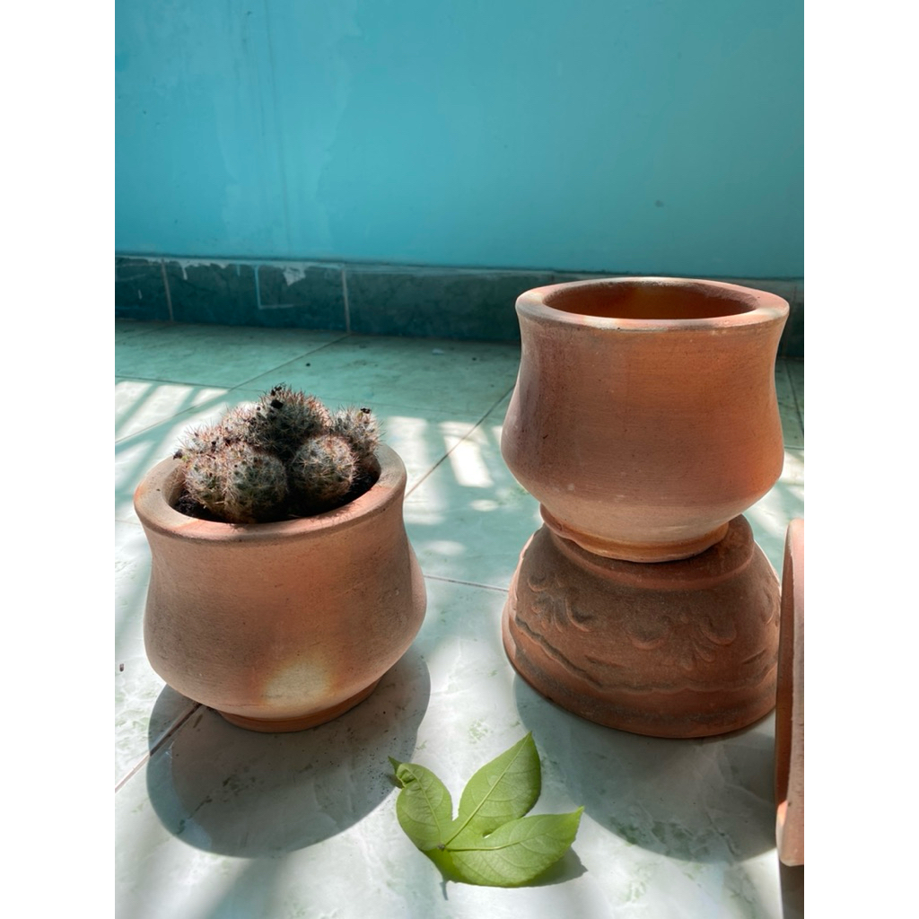 Chậu xương rồng  10x10cm - Chậu Đất nung