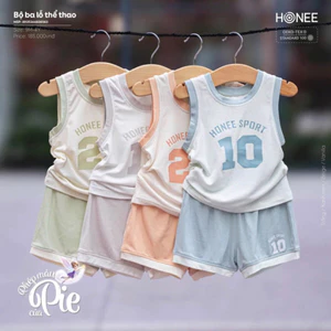 Đồ bộ thể thao trẻ em cotton cao cấp mềm mịn thấm hút tốt cho bé