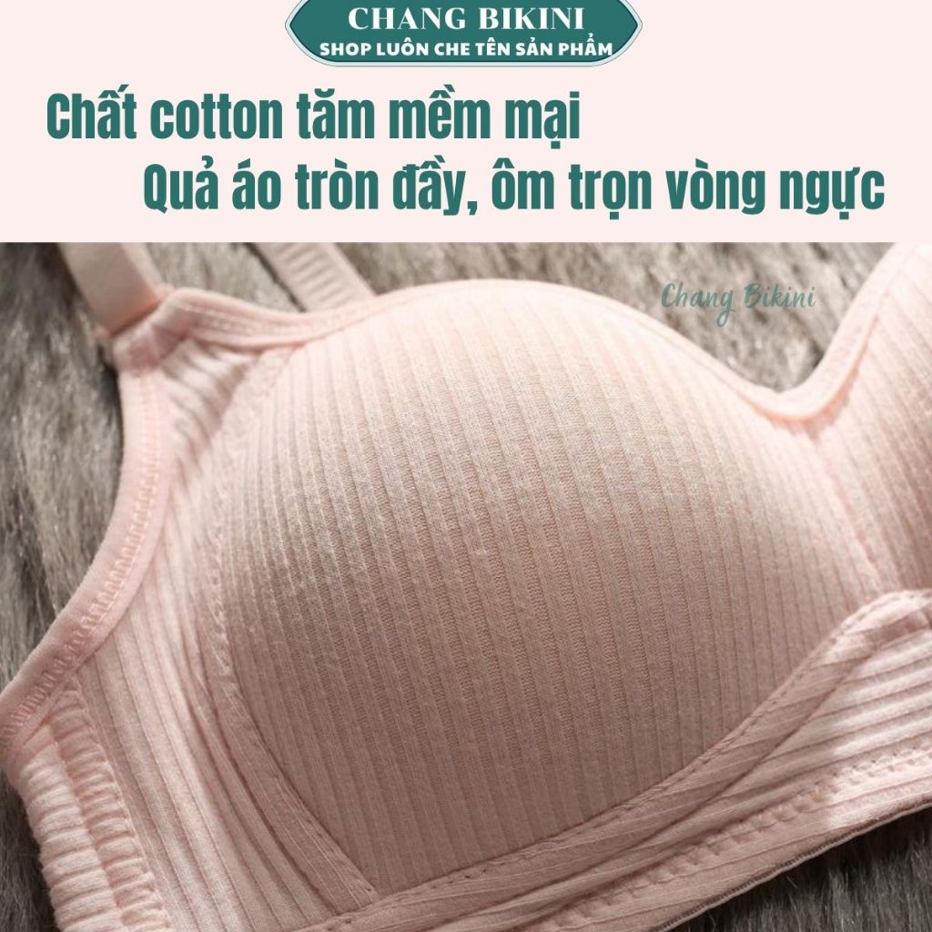 Sét 1 hoặc 3 áo Lót - áo Ngực Nữ Sinh Không Gọng Đệm Mỏng Cotton Mềm Mại Form ôm Ngực (A1) - ảnh 3