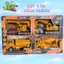 Bộ Đồ Chơi Xe Công Trình 4 Trong 1 Cho Bé 3+ – Xe Xúc, Xe Cẩu, Xe Trộn Bê Tông, Xe Ben – Mô Hình Xe Kỹ Thuật Cho Trẻ Em