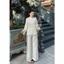 Set pháp phục bộ áo bà ba gấm lụa tencel ánh kim cao cấp sẵn | Đồ Lam An Nhiên