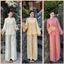 Set pháp phục bộ áo bà ba gấm lụa tencel ánh kim cao cấp sẵn | Đồ Lam An Nhiên