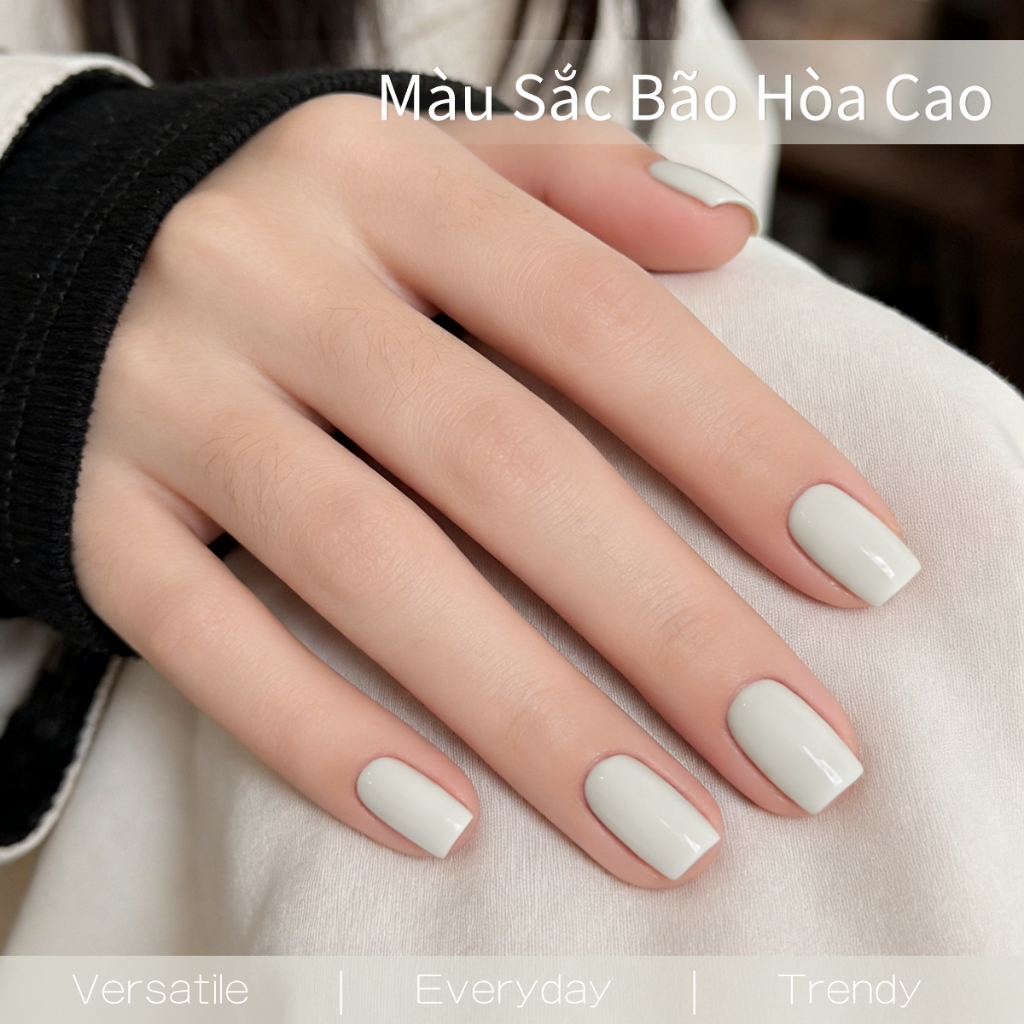 XEIJAYI 40ml sơn móng tay gel màu trắng hạnh nhân mới thích hợp sử dụng cho tiệm làm móng