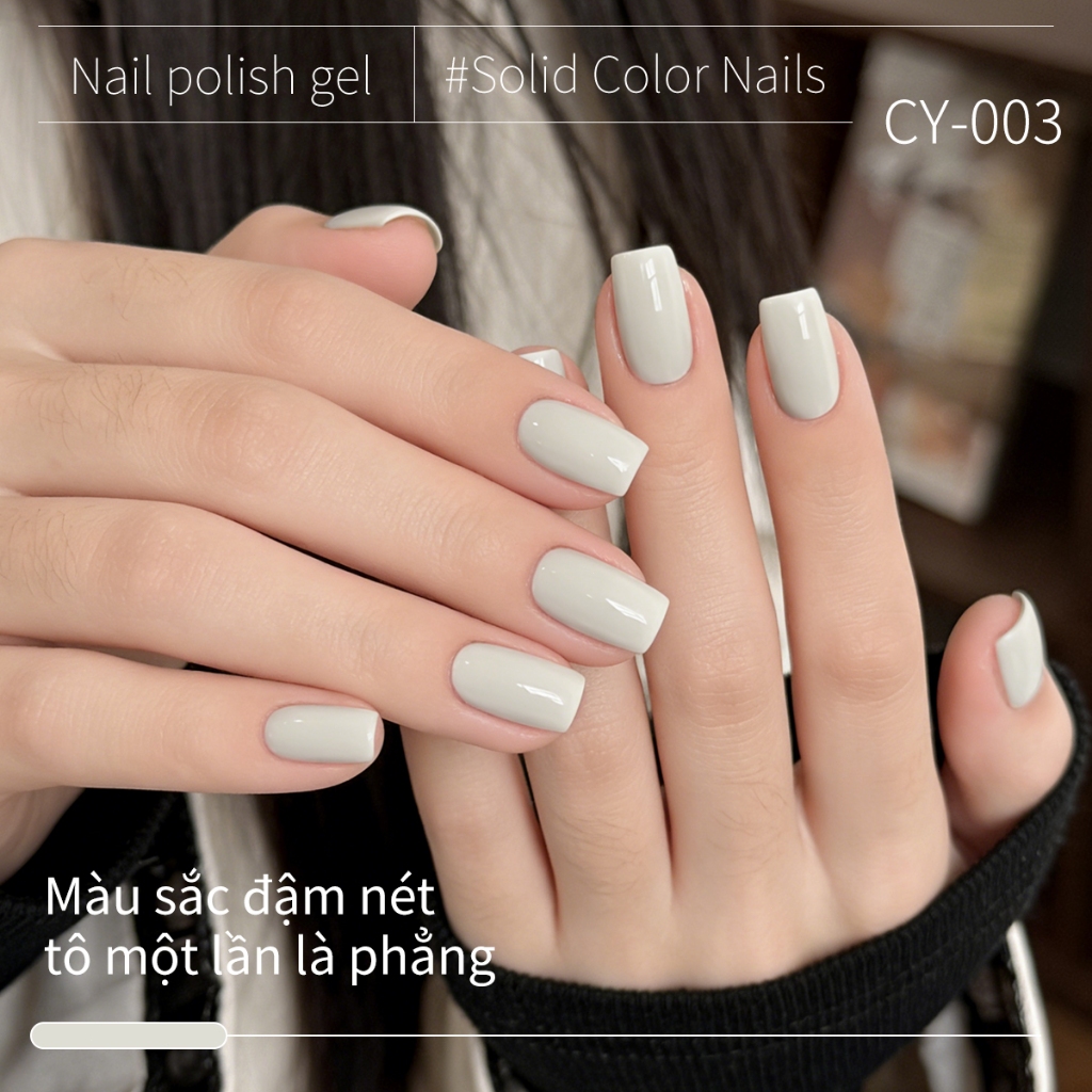 XEIJAYI 40ml sơn móng tay gel màu trắng hạnh nhân mới thích hợp sử dụng cho tiệm làm móng